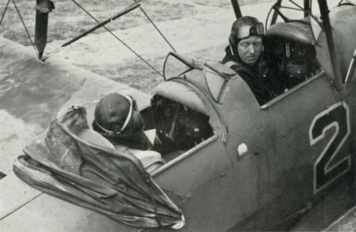 Framed Print : RAF pilot learning to fly during the Second World War, 1941. Creator: Charles Brown