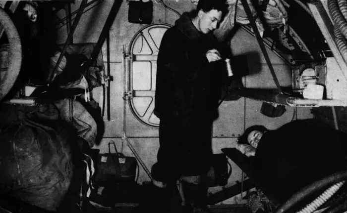 Framed Print : An RAF rigger serving breakfast at 6. 30 am, c1940 (1943) Framed Print : An RAF rigger serving breakfast at 6. 30 am, c1940 (1943)