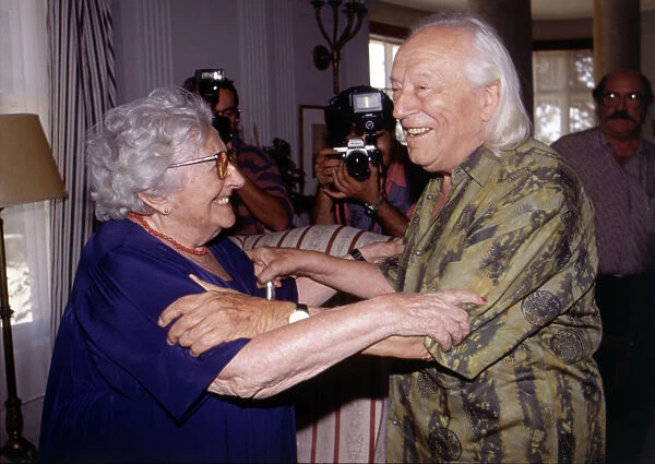 Rafael Alberti (1902-1999) and Rosa, Chacel (1898-1994), 1991 photo