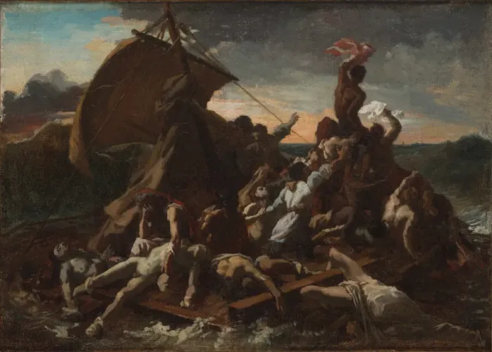 Framed Print : The Raft of the Medusa (Le Radeau de la Meduse). Fourth sketch Framed Print : The Raft of the Medusa (Le Radeau de la Meduse). Fourth sketch