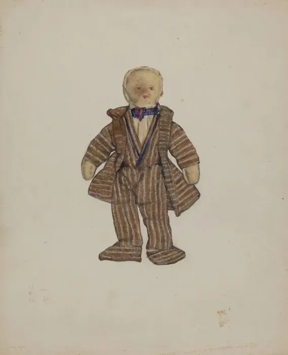 Framed Print : Rag Doll, c. 1936. Creator: Jane Iverson Framed Print : Rag Doll, c. 1936. Creator: Jane Iverson