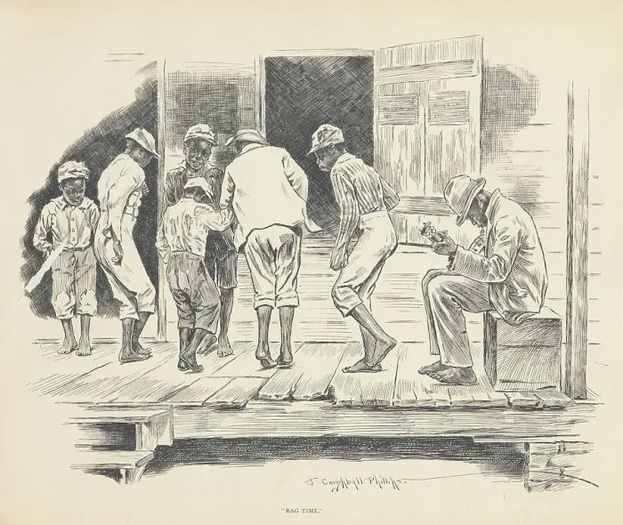 Framed Print : Rag time, 1899. Creator: Jay Campbell Phillips Framed Print : Rag time, 1899. Creator: Jay Campbell Phillips