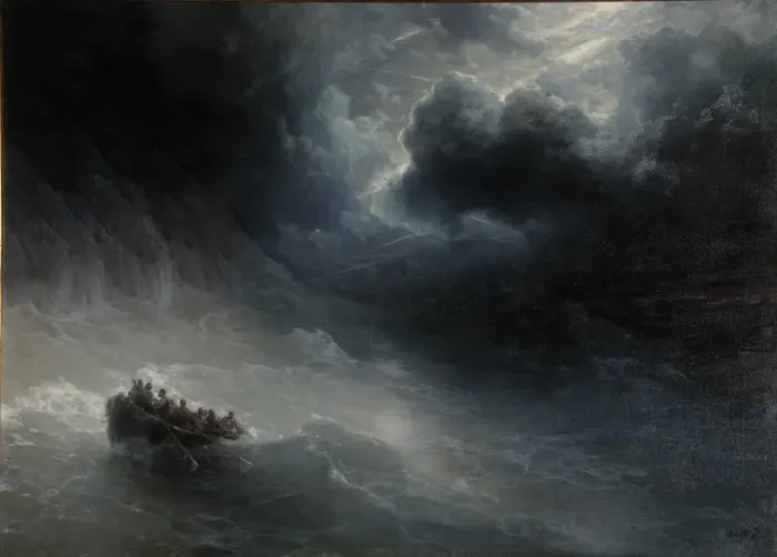 Framed Print : Rage Of Elements. Artist: Aivazovsky, Ivan Konstantinovich (1817-1900) Framed Print : Rage Of Elements. Artist: Aivazovsky, Ivan Konstantinovich (1817-1900)