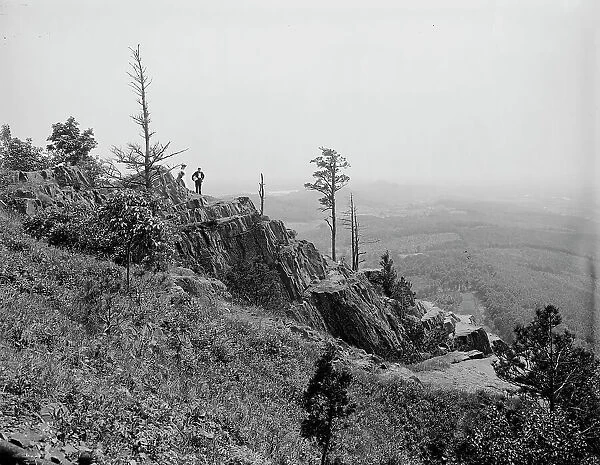 Ragged cliffs of Mt. Tom, Holyoke, Mass. c1908. Creator: Unknown