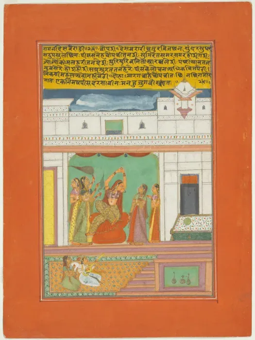 Framed Print : Ragini Desavaradi, Page from a Jaipur Ragamala Set, 1750 / 70. Creator: Unknown Framed Print : Ragini Desavaradi, Page from a Jaipur Ragamala Set, 1750 / 70. Creator: Unknown