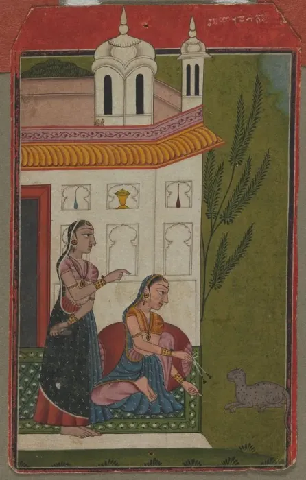 Framed Print : Ragini Patamanjari, c. 1740 - 1750. Creator: Unknown Framed Print : Ragini Patamanjari, c. 1740 - 1750. Creator: Unknown