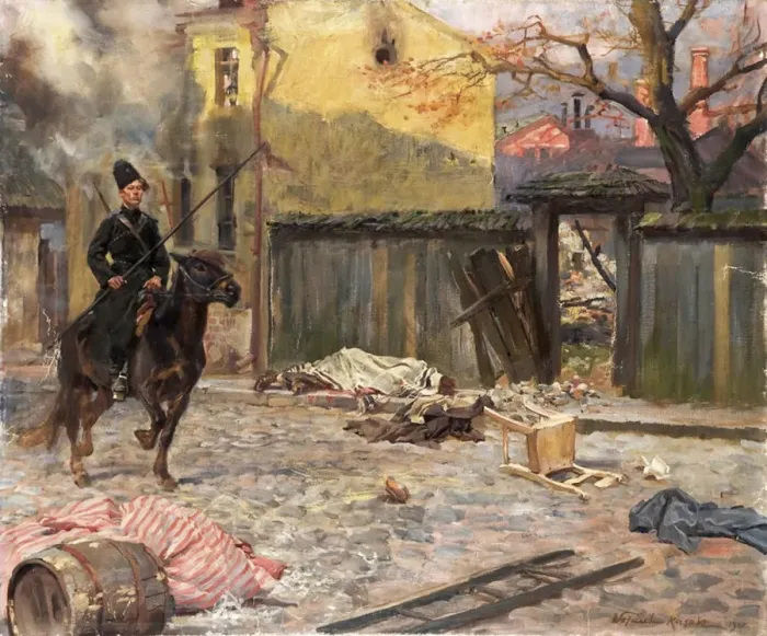 Framed Print : The Raid (Pogrom), 1907 Framed Print : The Raid (Pogrom), 1907