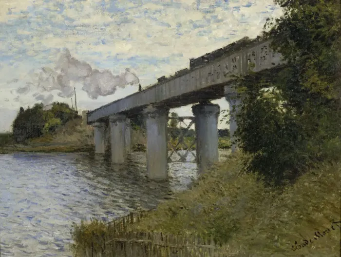 Framed Print : The Railroad bridge in Argenteuil, 1873-1874. Artist: Monet, Claude (1840-1926) Framed Print : The Railroad bridge in Argenteuil, 1873-1874. Artist: Monet, Claude (1840-1926)