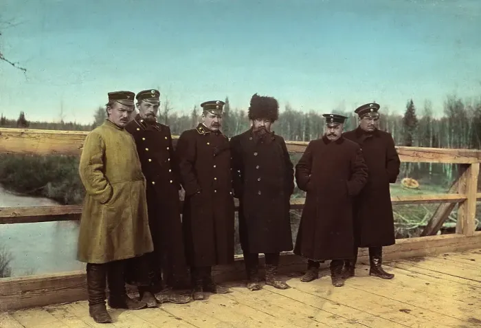 Framed Print : Railroad Work Acceptance Committee. Tomsk Province. October, 1908, 1906-1908. Creator: Dorozhno-Stroitel'nyi Otdel Framed Print : Railroad Work Acceptance Committee. Tomsk Province. October, 1908, 1906-1908. Creator: Dorozhno-Stroitel'nyi Otdel