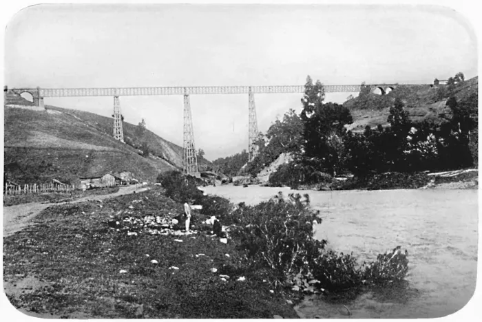 Framed Print : Railway Bridge Over The Malleco River, Arucania, 1911