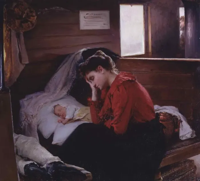 Framed Print : In A Railway Carriage, 1893 Framed Print : In A Railway Carriage, 1893