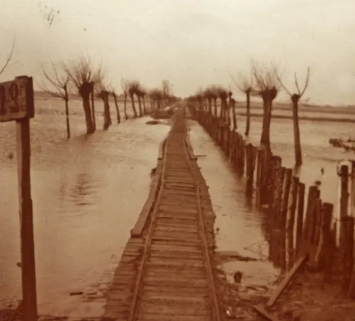 Framed Print : Railway line, Nieuwpoort, Flanders, Belgium, c1914-c1918 Framed Print : Railway line, Nieuwpoort, Flanders, Belgium, c1914-c1918