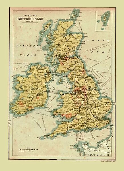 Railway Map of the British Isles, 1902. Creator: Unknown