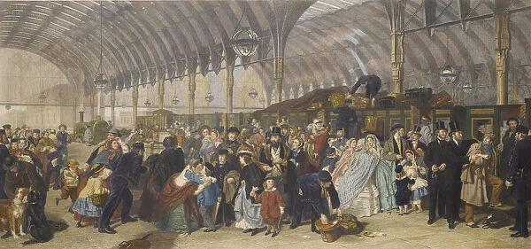 The Railway Station, 1866. Creator: Frith, William Powell (1819-1909)