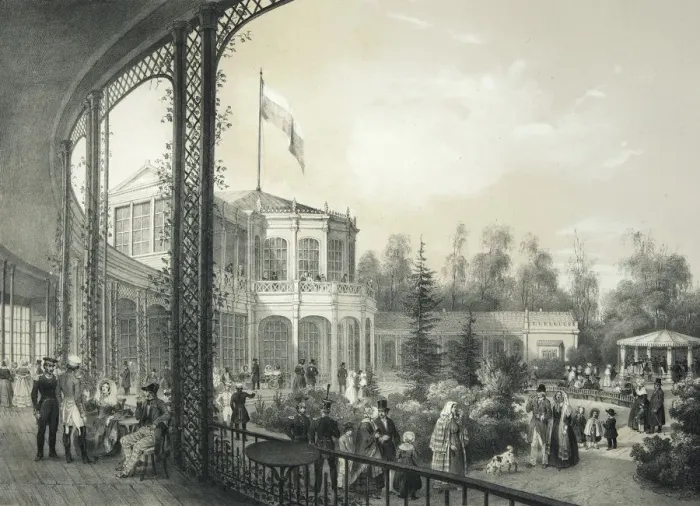 Framed Print : The Railway station in Pavlovsk, 1840-1850 Framed Print : The Railway station in Pavlovsk, 1840-1850