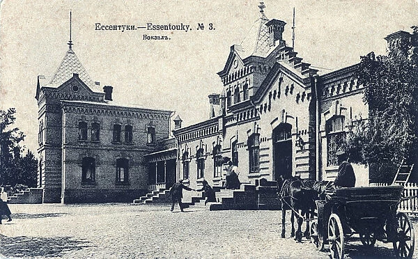 Railway Station Square, Yessentuki, Russia, 1900s