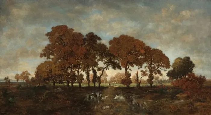 Framed Print : After the Rain, c. 1850. Creator: Theodore Rousseau Framed Print : After the Rain, c. 1850. Creator: Theodore Rousseau