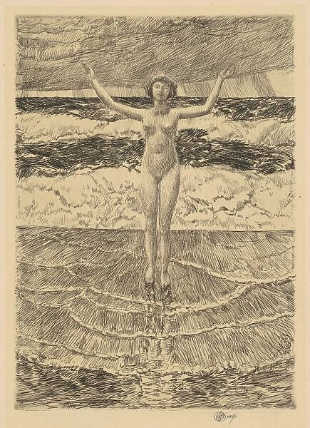 Rain Drops and Surf, 1921. Creator: Frederick Childe Hassam