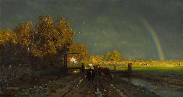 Rainbow, 1875. Artist: Roelofs, Willem (1822-1897)