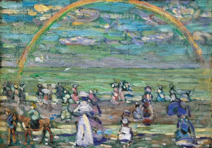 Framed Print : Rainbow, 1905. Artist: Prendergast, Maurice Brazil (1858-1924) Framed Print : Rainbow, 1905. Artist: Prendergast, Maurice Brazil (1858-1924)