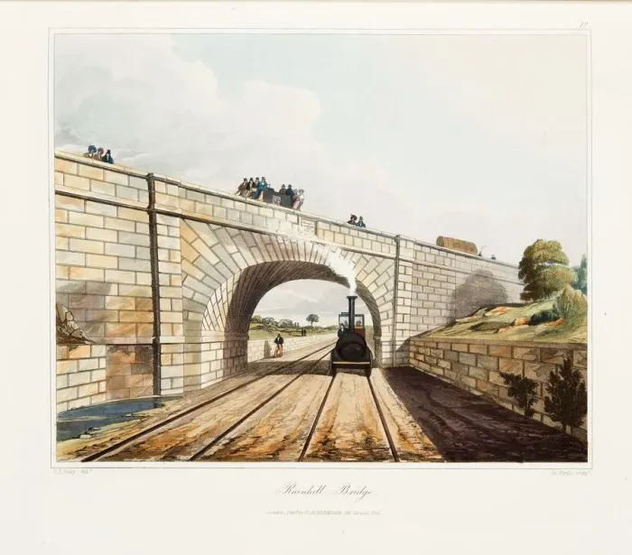 Framed Print : Rainhill Bridge, Chat Moss, near Liverpool, 1831. Artist: Thomas Talbot Bury Framed Print : Rainhill Bridge, Chat Moss, near Liverpool, 1831. Artist: Thomas Talbot Bury