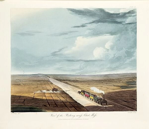 Rainhill Bridge, Chat Moss, near Liverpool, 1831. Artist: Thomas Talbot Bury