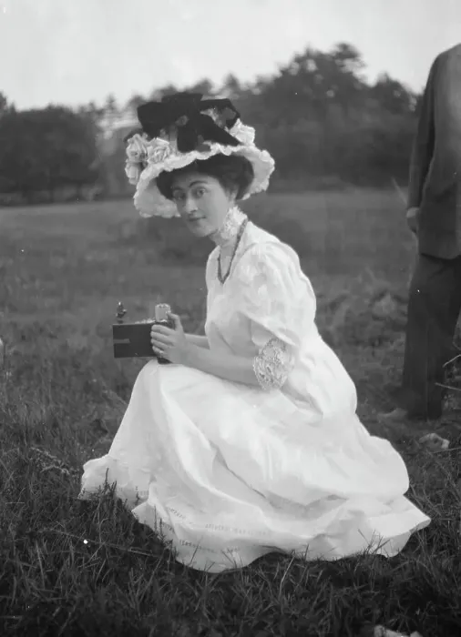 Framed Print : Rainsford, Mrs. seated outdoors, between 1922 and 1924. Creator: Arnold Genthe Framed Print : Rainsford, Mrs. seated outdoors, between 1922 and 1924. Creator: Arnold Genthe