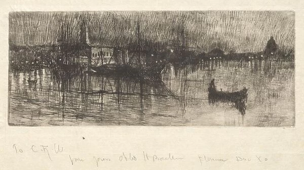Rainy Night, Venice, 1880. Creator: Otto H. Bacher (American, 1856-1909)