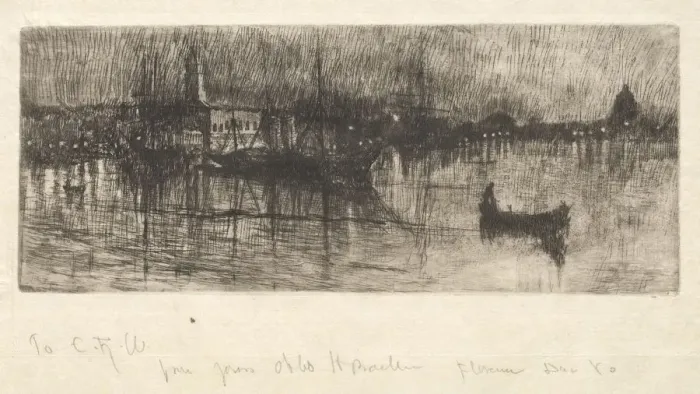 Framed Print : Rainy Night, Venice, 1880. Creator: Otto H. Bacher (American, 1856-1909) Framed Print : Rainy Night, Venice, 1880. Creator: Otto H. Bacher (American, 1856-1909)