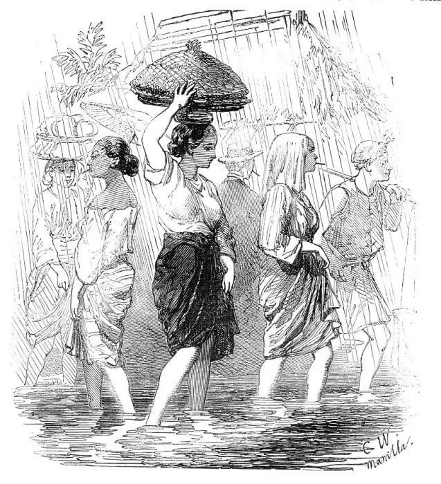 Framed Print : The Rainy Season, Manilla, 1857. Creator: C. W Framed Print : The Rainy Season, Manilla, 1857. Creator: C. W