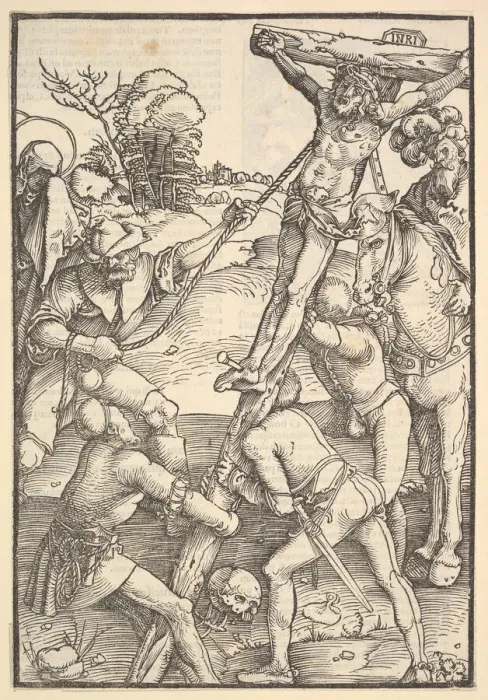 Framed Print : The Raising of the Cross; verso: The Raising of the Cross Framed Print : The Raising of the Cross; verso: The Raising of the Cross