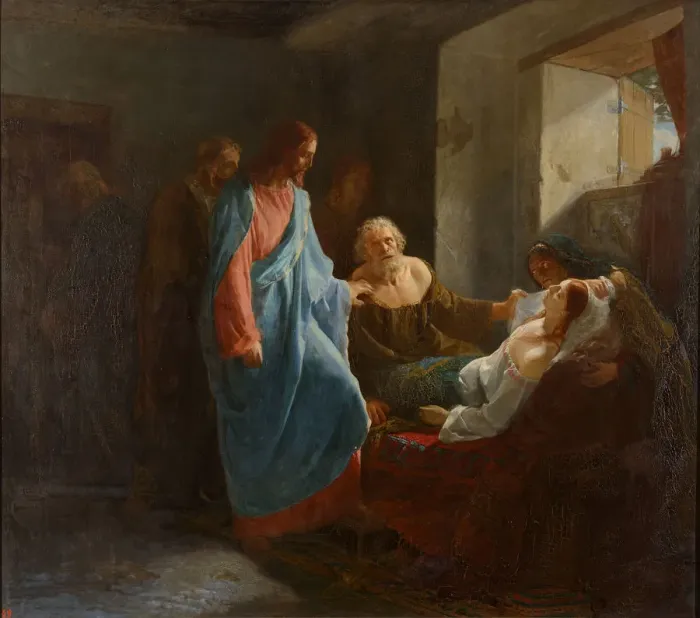 Framed Print : Raising of Jairus Daughter, 1871 Framed Print : Raising of Jairus Daughter, 1871