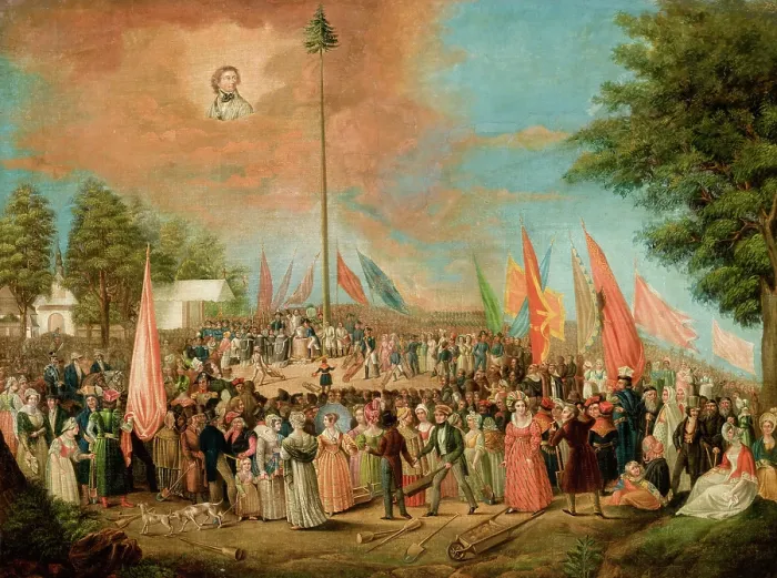 Framed Print : Raising of the Kosciuszko Mound, between 1838-1860. Creator: Jan Nepomucen Bizanski Framed Print : Raising of the Kosciuszko Mound, between 1838-1860. Creator: Jan Nepomucen Bizanski