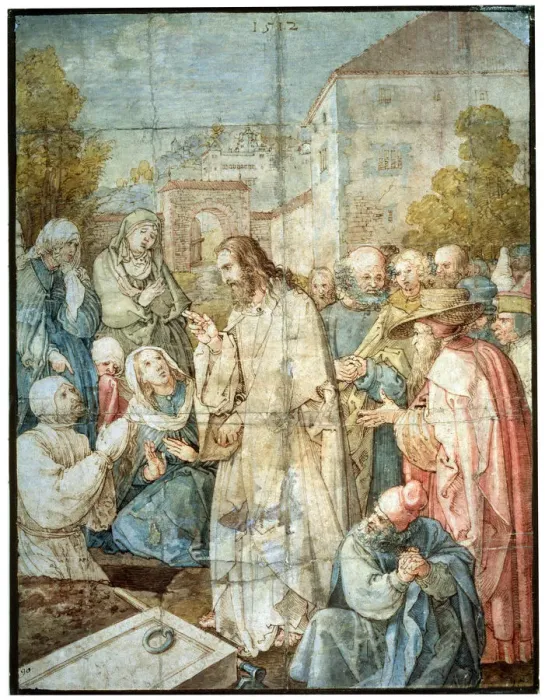 Framed Print : The Raising of Lazarus, 1512. Artist: Albrecht Durer Framed Print : The Raising of Lazarus, 1512. Artist: Albrecht Durer