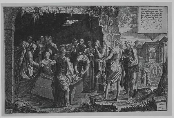 The Raising of Lazarus, 1544. Creator: Lambert Suavius