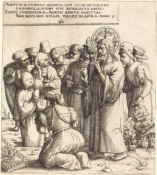 The Raising of Lazarus, 1545. Creator: Augustin Hirschvogel
