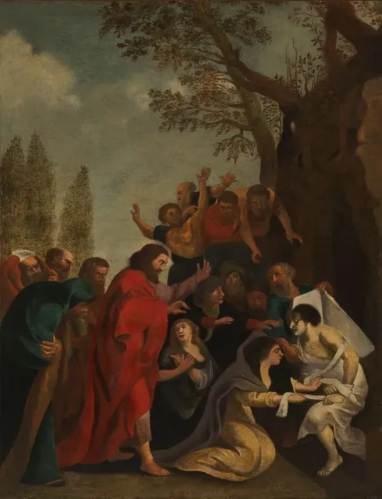 Framed Print : The Raising of Lazarus, 1600-1700. Creator: Peter Paul Rubens (after) Framed Print : The Raising of Lazarus, 1600-1700. Creator: Peter Paul Rubens (after)