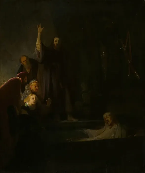 Framed Print : The Raising of Lazarus, 1630 / 35. Creator: Unknown Framed Print : The Raising of Lazarus, 1630 / 35. Creator: Unknown