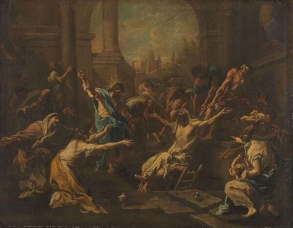 The Raising of Lazarus, 1715-1740. Creator: Alessandro Magnasco
