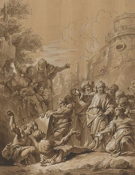 The Raising of Lazarus, 18th century. Creator: Francesco Fontebasso