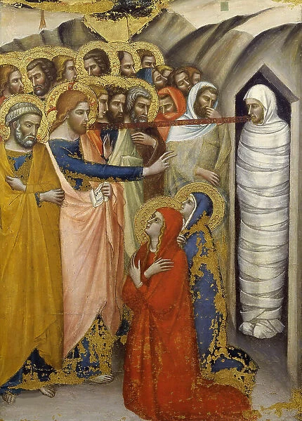 The Raising of Lazarus, ca 1365. Creator: Luca di Tommè (c. 1330-1389)