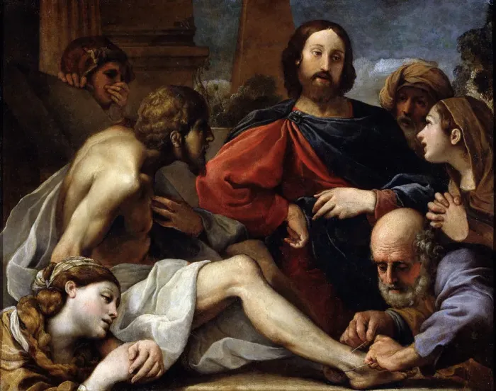 Framed Print : The Raising of Lazarus, late 16th or 17th century. Artist: Alessandro Tiarini Framed Print : The Raising of Lazarus, late 16th or 17th century. Artist: Alessandro Tiarini