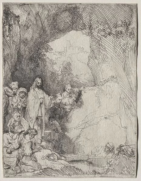 The Raising of Lazarus: Small Plate, 1642. Creator: Rembrandt van Rijn (Dutch, 1606-1669)