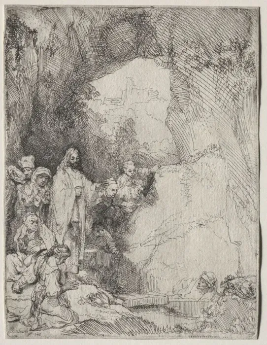 Framed Print : The Raising of Lazarus: Small Plate, 1642. Creator: Rembrandt van Rijn (Dutch, 1606-1669) Framed Print : The Raising of Lazarus: Small Plate, 1642. Creator: Rembrandt van Rijn (Dutch, 1606-1669)