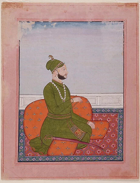 Raj Singh (reigned 1685-1695) of Guler, between c1690 and c1710. Creator: Unknown