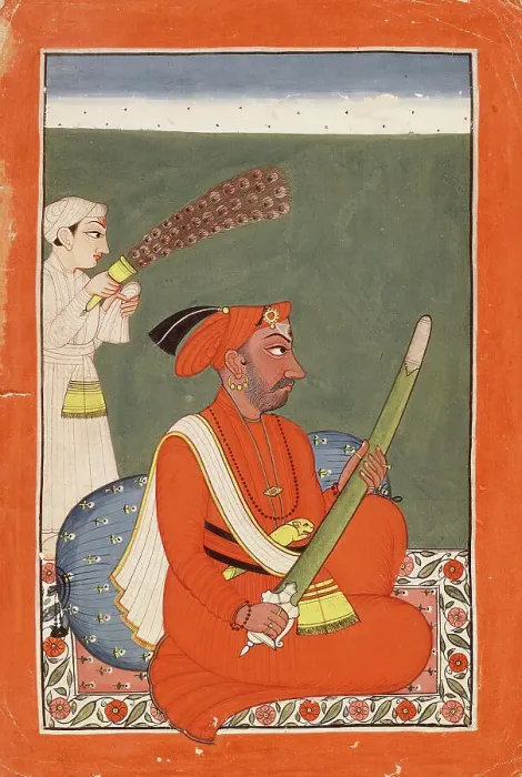 Framed Print : Raja Sidh Sen (Reigned 1684-1727), between 1750 and 1775. Creator: Unknown Framed Print : Raja Sidh Sen (Reigned 1684-1727), between 1750 and 1775. Creator: Unknown