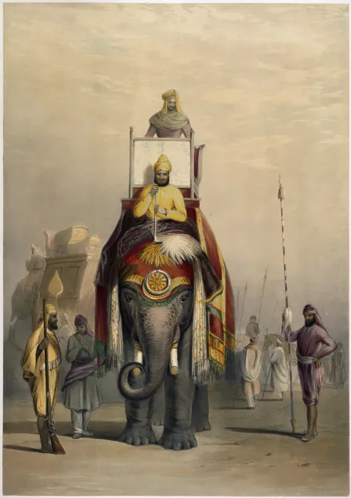 Framed Print : The Rajah of Putteealla, 1844. Creator: Emily Eden Framed Print : The Rajah of Putteealla, 1844. Creator: Emily Eden