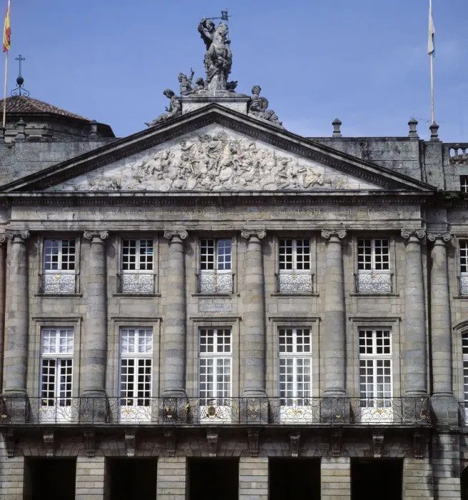 Framed Print : Rajoy Palace, now the Town Hall of Santiago de Compostela, built by Carlos Lemaur Framed Print : Rajoy Palace, now the Town Hall of Santiago de Compostela, built by Carlos Lemaur