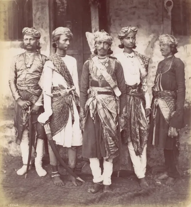 Framed Print : Rajpoots, 1870s. Creator: Francis Frith Framed Print : Rajpoots, 1870s. Creator: Francis Frith