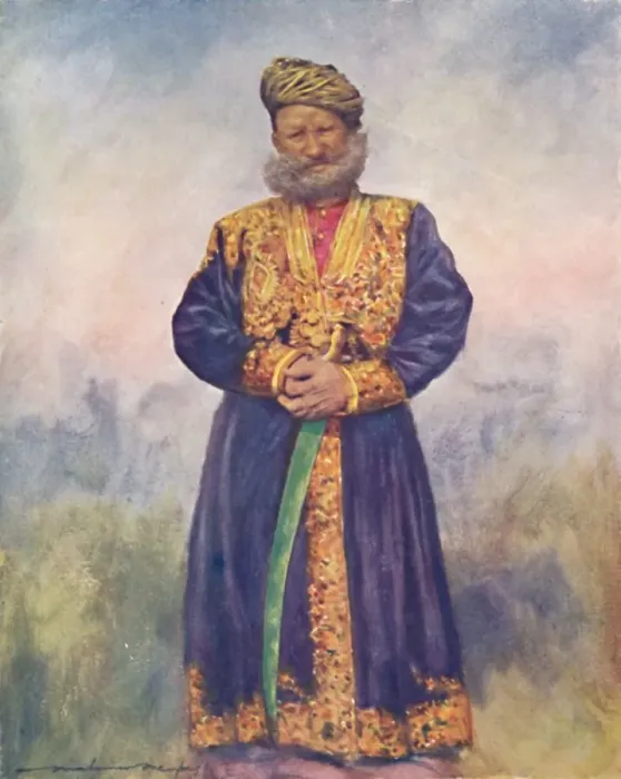 Framed Print : A Rajput of Rajgarh, 1903. Artist: Mortimer L Menpes Framed Print : A Rajput of Rajgarh, 1903. Artist: Mortimer L Menpes